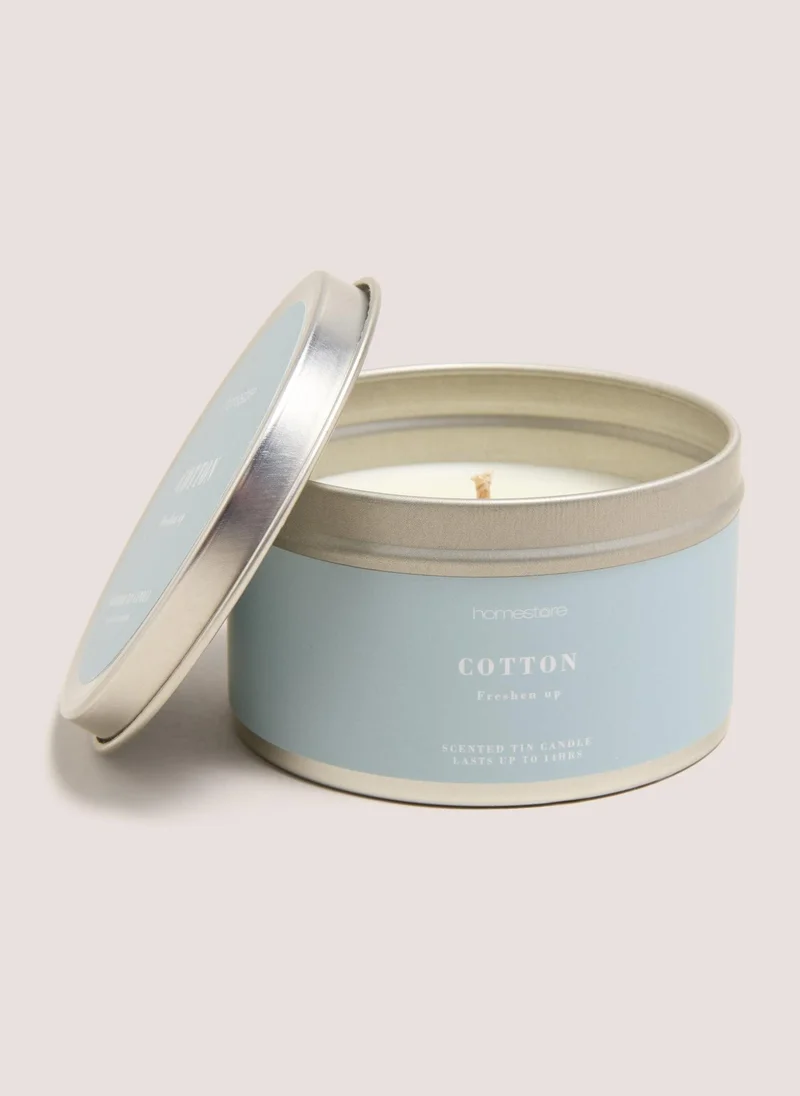 Matalan Cotton Tin Candle White